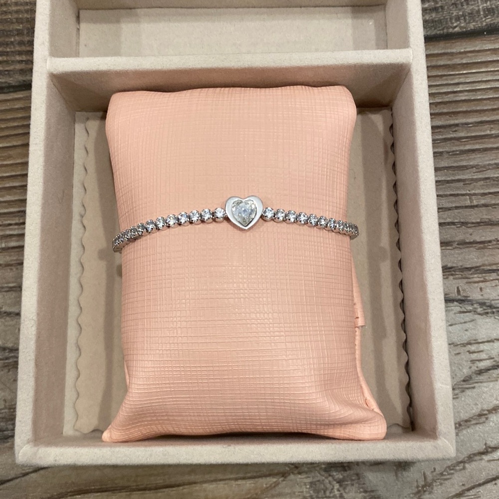 🌟NWOT🌟 Crystal Rhodium Plated Sliding Ball Bracelet- SWAROVSKI